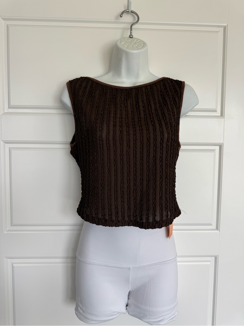 Forever 21 Brown Textured Ribbed Tank Top